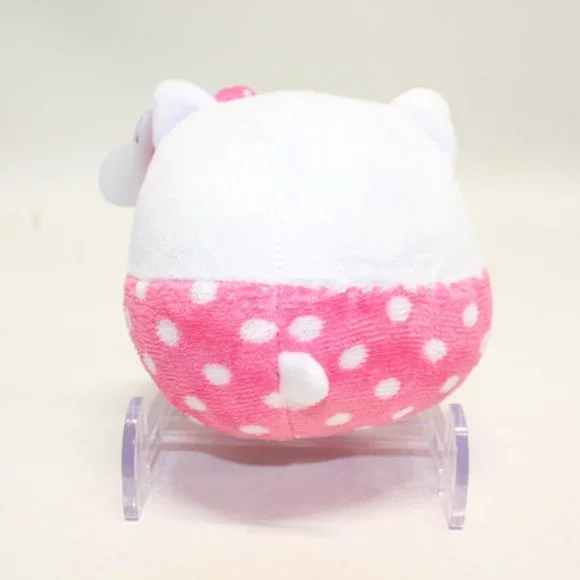 Hello Kitty TY Beanie Ballz 7 inch Pink White Polka Dot #137-A - Picture 3 of 6